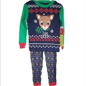 Rudolph Christmas pajama set